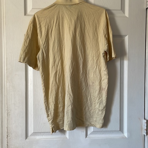 Amen corner 60'S TWO-PLY DOUBE MERCERIZED light yellow masters golf shirt S - Picture 2 of 16